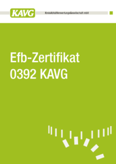 Deckblatt Info EFB-Zertifikat