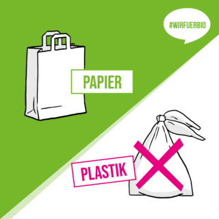 Papier statt Plastik für den Bioabfall
